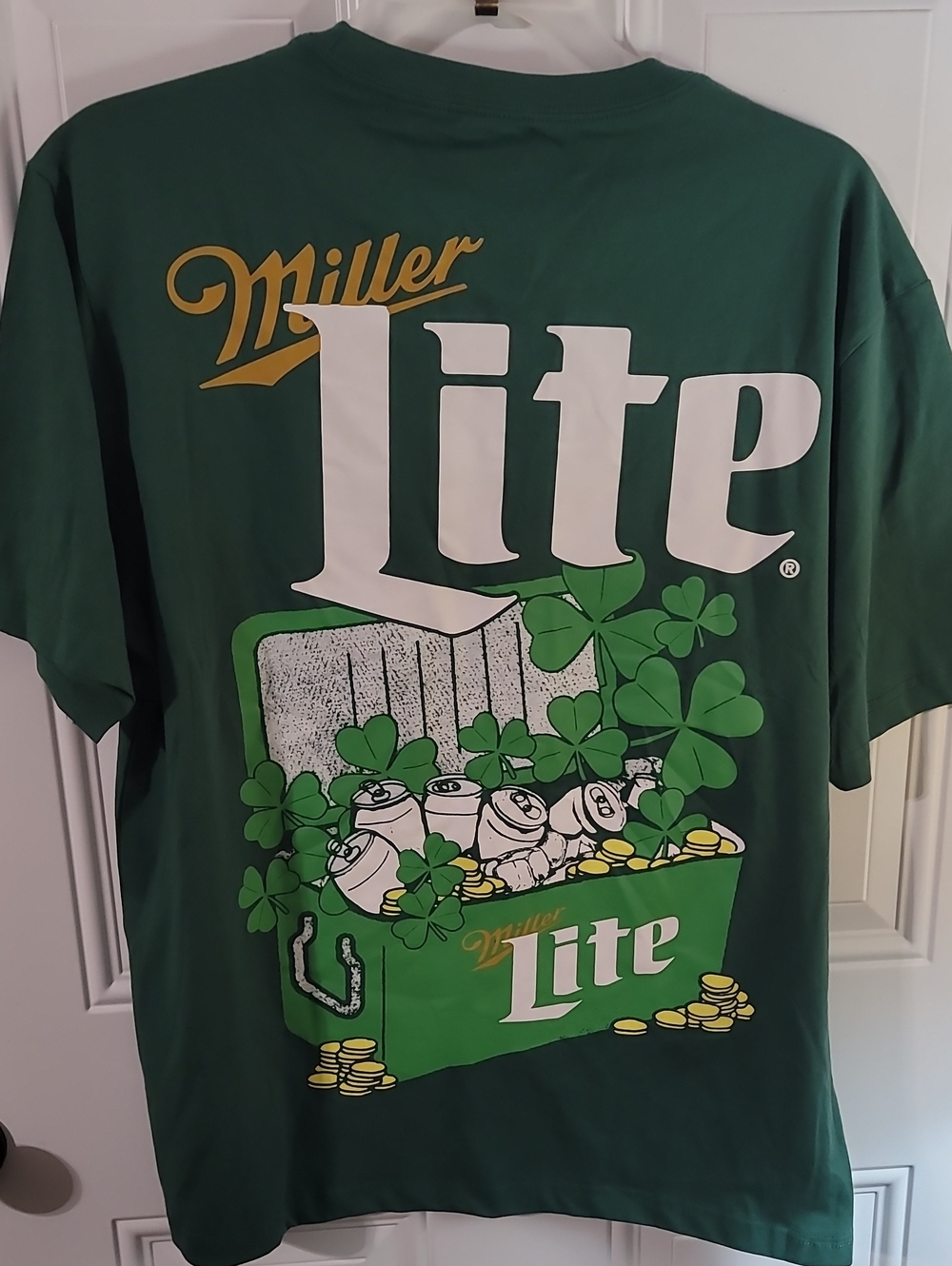 Miller Lite Men's Short Sleeve Graphic Tee — St Patricks Day